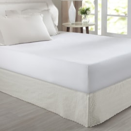 Saia Cama Box Casal Corttex Lese Marfim Saia Cama Box Casal Corttex Lese Marfim