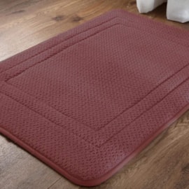 Tapete Aconchego Antiderrapante Rozac 45cm x 65cm Bordô