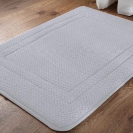 Tapete Aconchego Antiderrapante Rozac 45cm x 65cm Cinza Claro