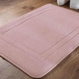 Tapete Aconchego Antiderrapante Rozac 45cm x 65cm Rosa