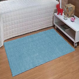 Tapete Beira de Cama Oasis Classic 50x100 Azul Bebê