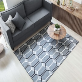 Tapete Corttex Berlim Ladrilhos Cinza 1,40m x 2,00m Tapete Corttex Berlim Ladrilhos Cinza 1,40m x 2,00m