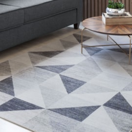Tapete Corttex Berlim Triângulos Cinza 1,40m x 2,00m