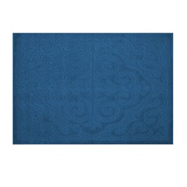 Tapete J Serrano Realce Royal 1,00m x 1,50m Azul