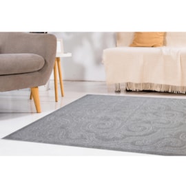 Tapete J Serrano Realce Royal 1,00m x 1,50m Cinza