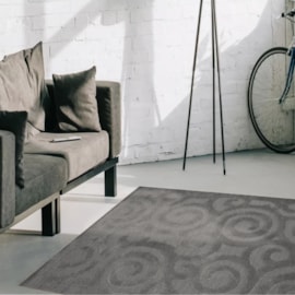 Tapete J Serrano Realce Snail 1,00m x 1,50m Cinza Tapete J Serrano Realce Snail 1,00m x 1,50m Cinza