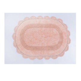 Tapete Kacyumara Oval Croche 50 x 80 Coral Tapete Kacyumara Oval Croche 50 x 80 Coral