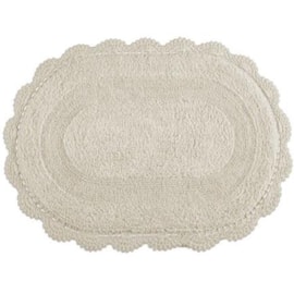 Tapete Kacyumara Oval Croche 50 x 80 Cru Tapete Kacyumara Oval Croche 50 x 80 Cru