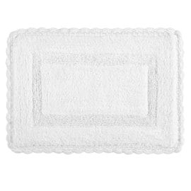 Tapete Kacyumara Retangular Croche 50 x 70 Branco Tapete Kacyumara Retangular Croche 50 x 70 Branco