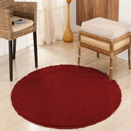 Tapete Oasis Classic 1,50m Redondo Vermelho Tapete Oasis Classic 1,50m Redondo Vermelho