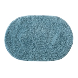 Tapete para Banheiro Victoria Oval Corttex Attuale Cor: Azul Piscina Tapete para Banheiro Victoria Oval Corttex Attuale Cor: Azul Piscina