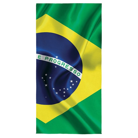 Toalha Aveludada Brasil Lepper Bandeira