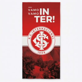 Toalha Aveludada Internacional Vamo Vamo Inter Lepper