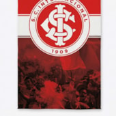 Toalha Aveludada Internacional Vamo Vamo Inter Lepper