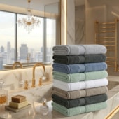 Toalha Banhão Corttex Zero Twist Azul 80cm x 1,43m