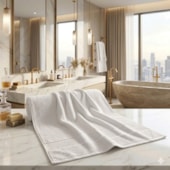 Toalha Banhão Corttex Zero Twist Branca 80cm x 1,43m