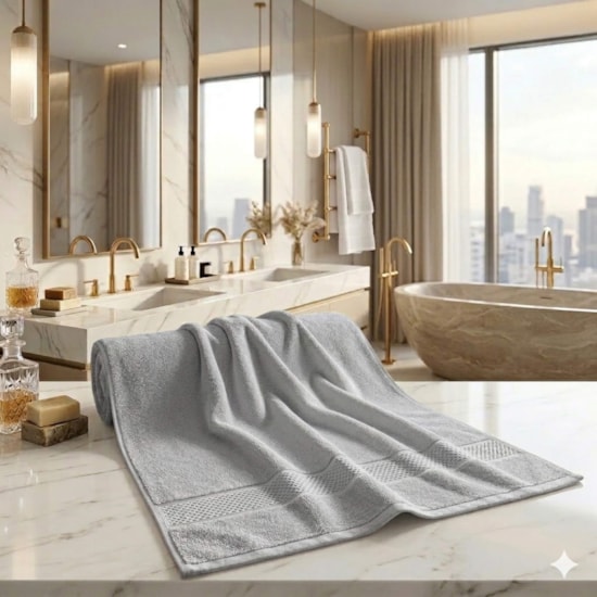 Toalha Banhão Corttex Zero Twist Cinza