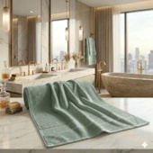 Toalha Banhão Corttex Zero Twist Verde Chá