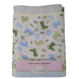 Toalha com Capuz Bebê 100% Algodão Vivaldi Dino Toalha com Capuz Bebê 100% Algodão Vivaldi Dino