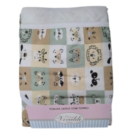 Toalha com Capuz Bebê 100% Algodão Vivaldi Zoo Toalha com Capuz Bebê 100% Algodão Vivaldi Zoo