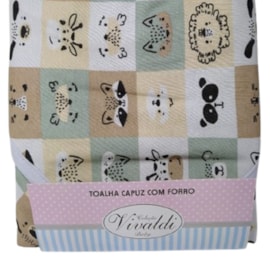 Toalha com Capuz Bebê 100% Algodão Vivaldi Zoo Toalha com Capuz Bebê 100% Algodão Vivaldi Zoo