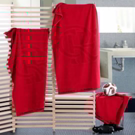 Toalha de Banho Barra Bordada Futebol Jacquard Bouton Flamengo Toalha de Banho Barra Bordada Futebol Jacquard Bouton Flamengo