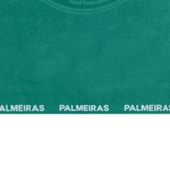 Toalha de Banho Barra Bordada Futebol Jacquard Bouton Palmeiras