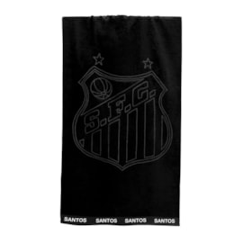 Toalha de Banho Barra Bordada Futebol Jacquard Bouton Santos Toalha de Banho Barra Bordada Futebol Jacquard Bouton Santos