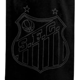 Toalha de Banho Barra Bordada Futebol Jacquard Bouton Santos