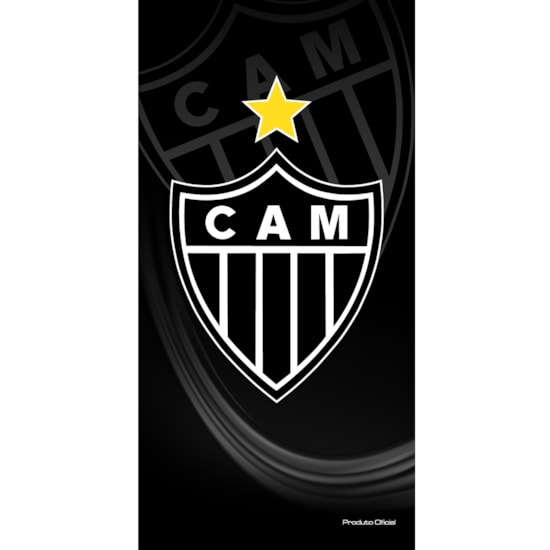 Toalha de Banho Bouton Veludo Times Atlético Mineiro Toalha de Banho Bouton Veludo Times Atlético Mineiro