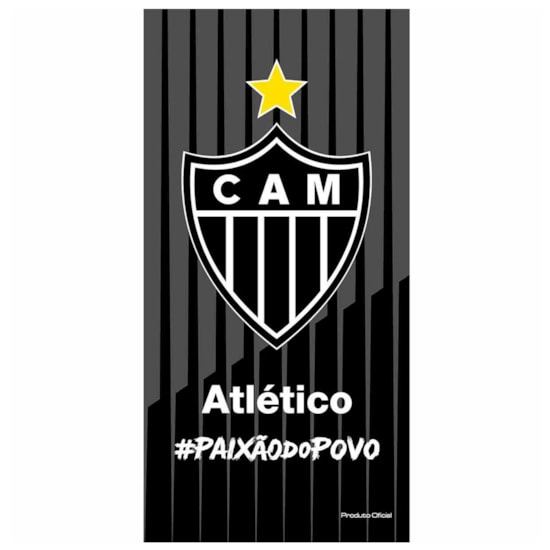 Toalha de Banho Bouton Veludo Times Atlético Mineiro II