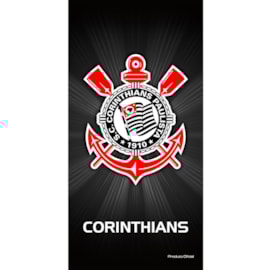 Toalha de Banho Bouton Veludo Times Corinthians I Toalha de Banho Bouton Veludo Times Corinthians I
