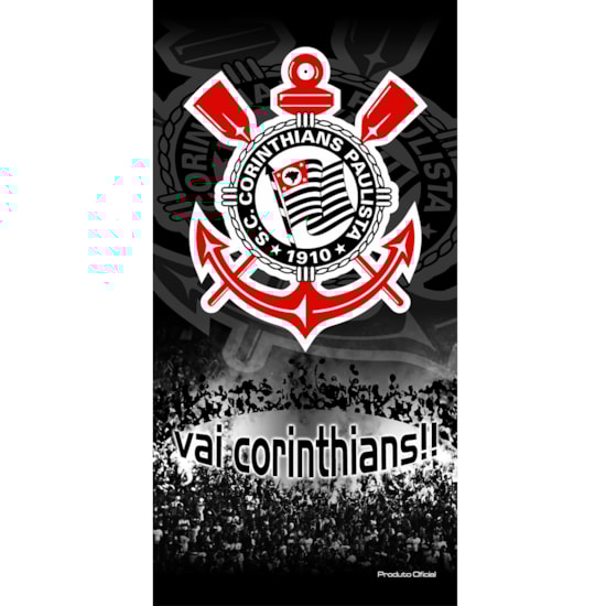 Toalha de Banho Bouton Veludo Times Corinthians II Toalha de Banho Bouton Veludo Times Corinthians II