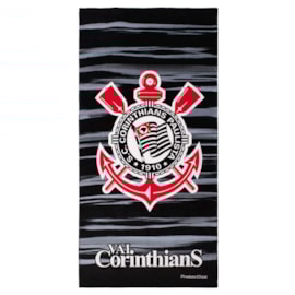 Toalha de Banho Bouton Veludo Times Corinthians III Toalha de Banho Bouton Veludo Times Corinthians III