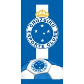 Toalha de Banho Bouton Veludo Times Cruzeiro