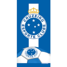 Toalha de Banho Bouton Veludo Times Cruzeiro