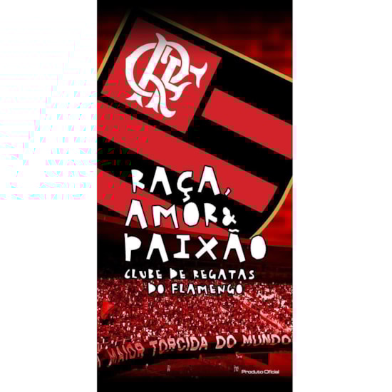 Toalha de Banho Bouton Veludo Times Flamengo II Toalha de Banho Bouton Veludo Times Flamengo II