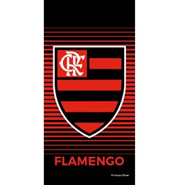 Toalha de Banho Bouton Veludo Times Flamengo III