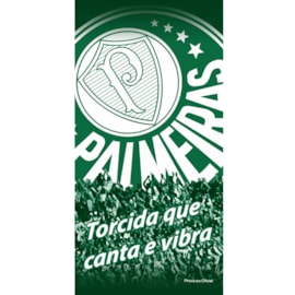 Toalha de Banho Bouton Veludo Times Palmeiras II