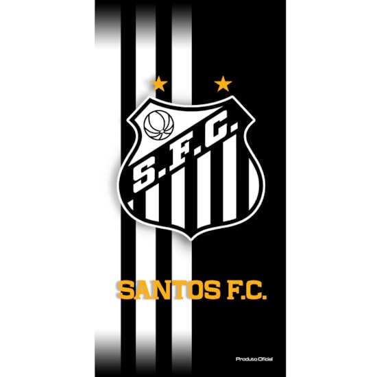 Toalha de Banho Bouton Veludo Times Santos I Toalha de Banho Bouton Veludo Times Santos I