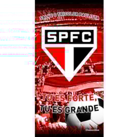 Toalha de Banho Bouton Veludo Times São Paulo II Toalha de Banho Bouton Veludo Times São Paulo II