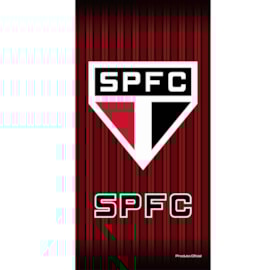 Toalha de Banho Bouton Veludo Times São Paulo SPFC Toalha de Banho Bouton Veludo Times São Paulo SPFC