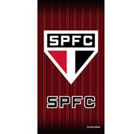 Toalha de Banho Bouton Veludo Times São Paulo SPFC