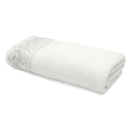 Toalha de Banho Gigante com Renda Buettner Branco Toalha de Banho Gigante com Renda Buettner Branco
