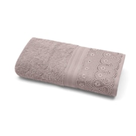 Toalha de Banho Gigante Fio Egipcio com Renda Buettner Renascença Bege Toalha de Banho Gigante Fio Egipcio com Renda Buettner Renascença Bege