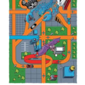 Toalha de Banho Infantil Felpuda Lepper Hot Wheels Pista