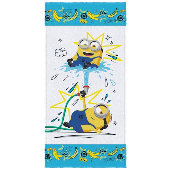 Toalha de Banho Infantil Felpuda Lepper Minions