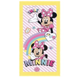 Toalha de Banho Infantil Felpuda Lepper Minnie Arco Íris Toalha de Banho Infantil Felpuda Lepper Minnie Arco Íris
