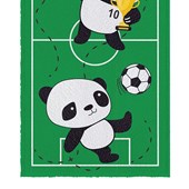 Toalha de Banho Infantil Felpuda Lepper Panda Futebol