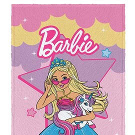 Jogo De Cama Microfibra Barbie Reinos Mágicos Sereia Fada 2p